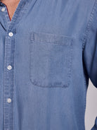 CAMISA AZUL JEANS MANGA LARGA REGULAR FIT MR. AZUL