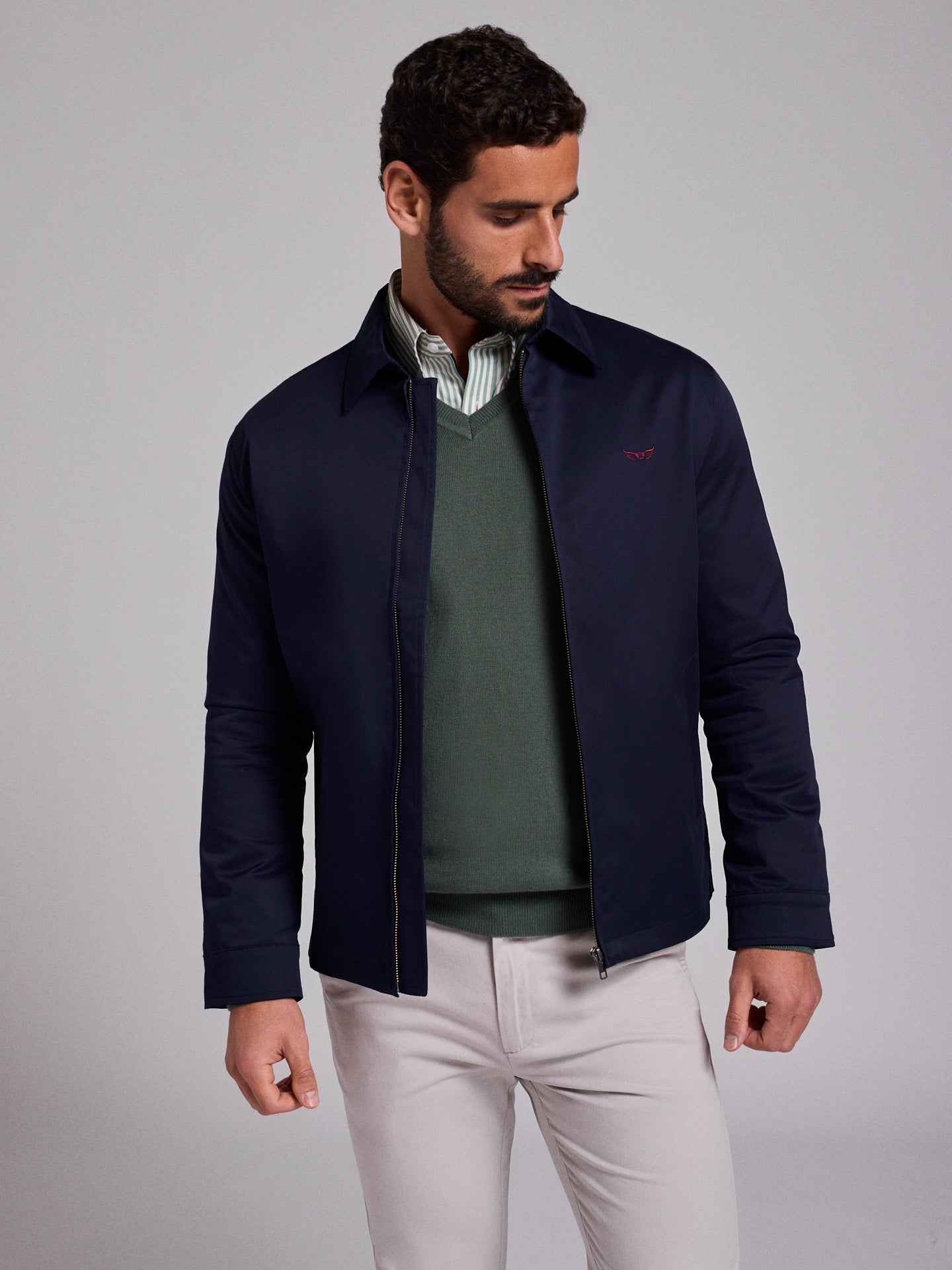 Blusão Azul Regular Fit Mr. Blue