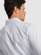 CAMISA POPELINE AZUL MANGA COMPRIDA CLASSIC FIT MR. BLUE