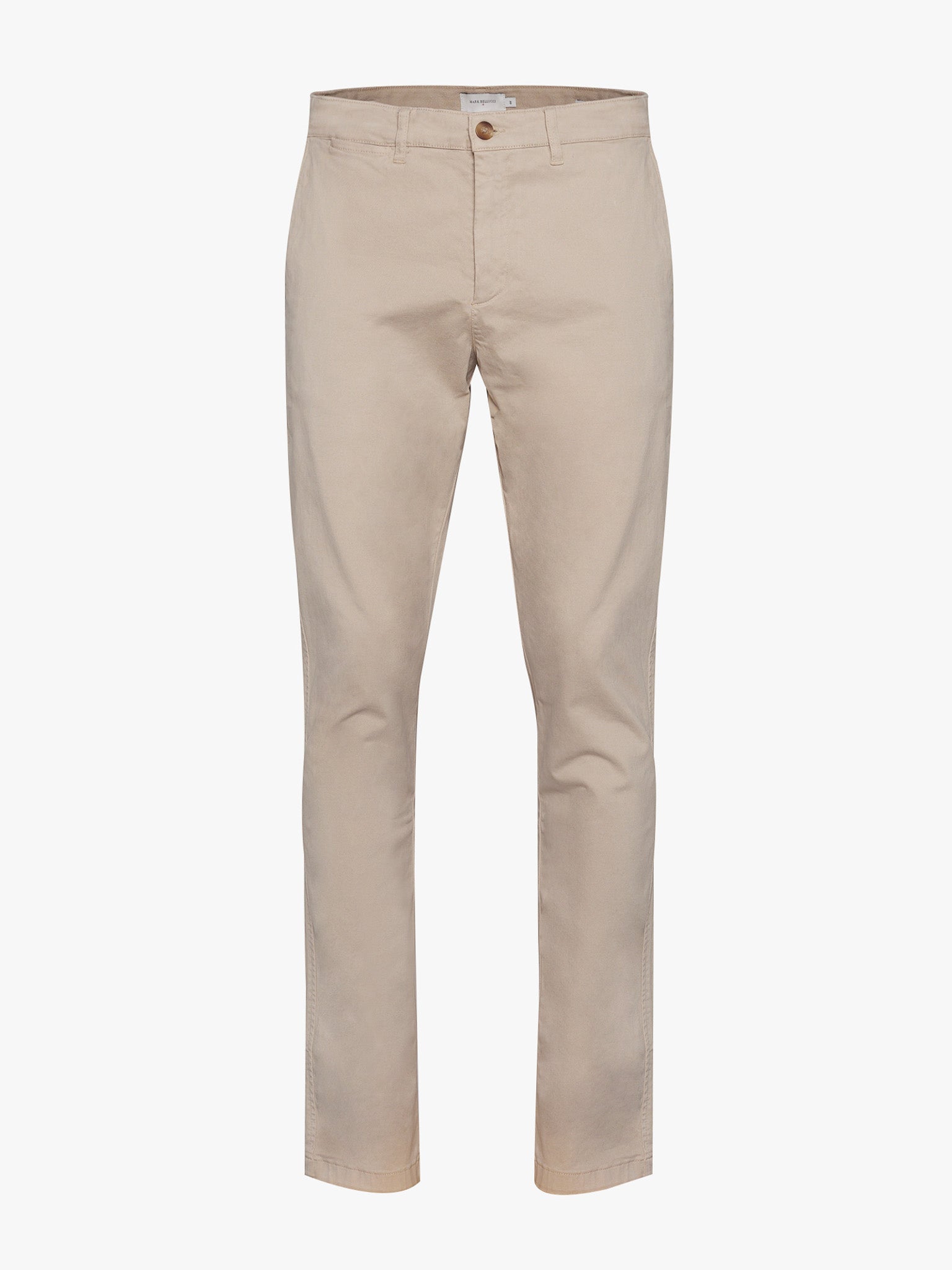 CALÇAS BEGES REGULAR FIT MARK BELLUCCI