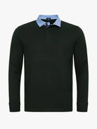 RUGBY ALGODÓN VERDE MANGA LARGA REGULAR FIT MR. AZUL
