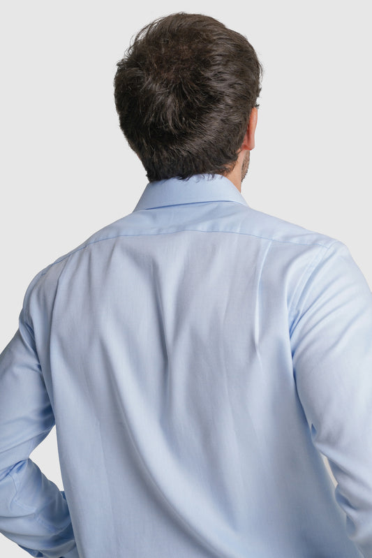 CAMISA OXFORD CLASSIC FIT AZUL LISA MR. BLUE