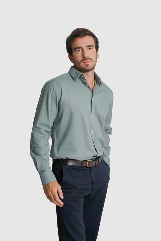 CAMISA PIQUET REGULAR FIT VERDE LISA MARK BELLUCCI