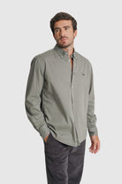 CAMISA TWILL REGULAR FIT VERDE LISA MR. BLUE