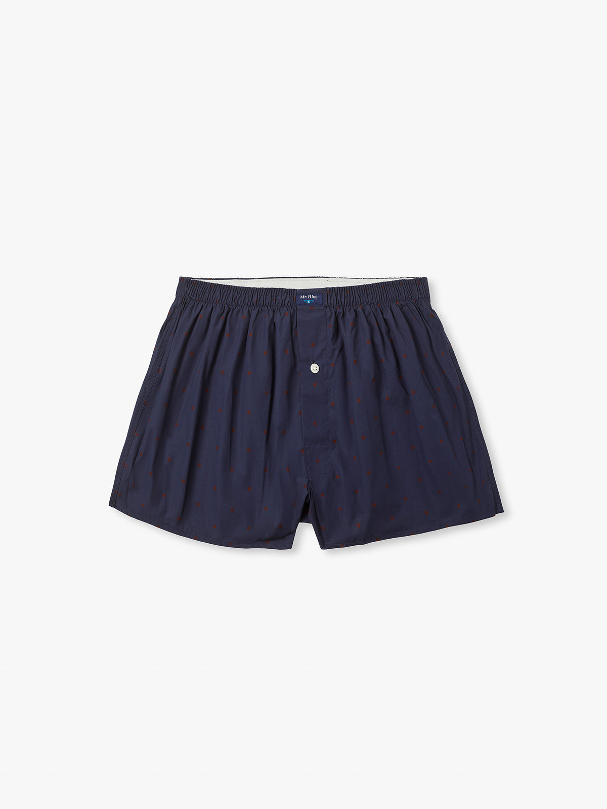 BOXERS ALGODÃO CLASSIC FIT AZUIS PADRÕES MR. BLUE