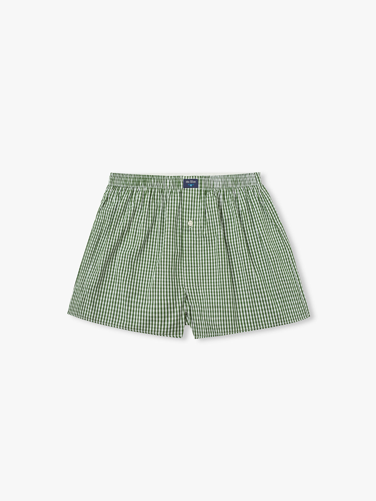 BOXERS ALGODÃO CLASSIC FIT VERDES AOS QUADRADOS MR. BLUE