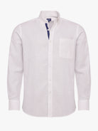 Camisa Regular Fit Linho Branca Mr. Blue