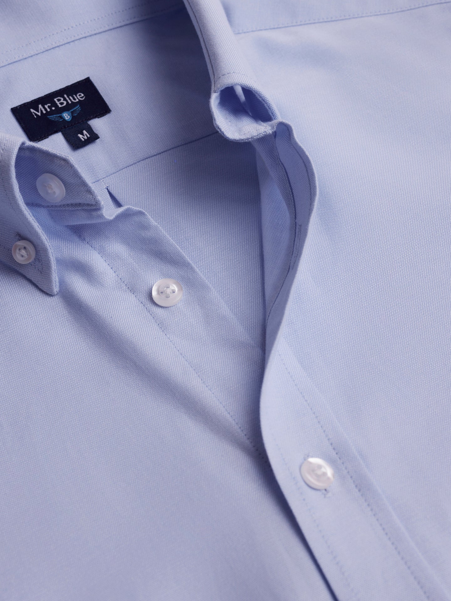 Mr. Blue Regular Fit Oxford Blue Shirt