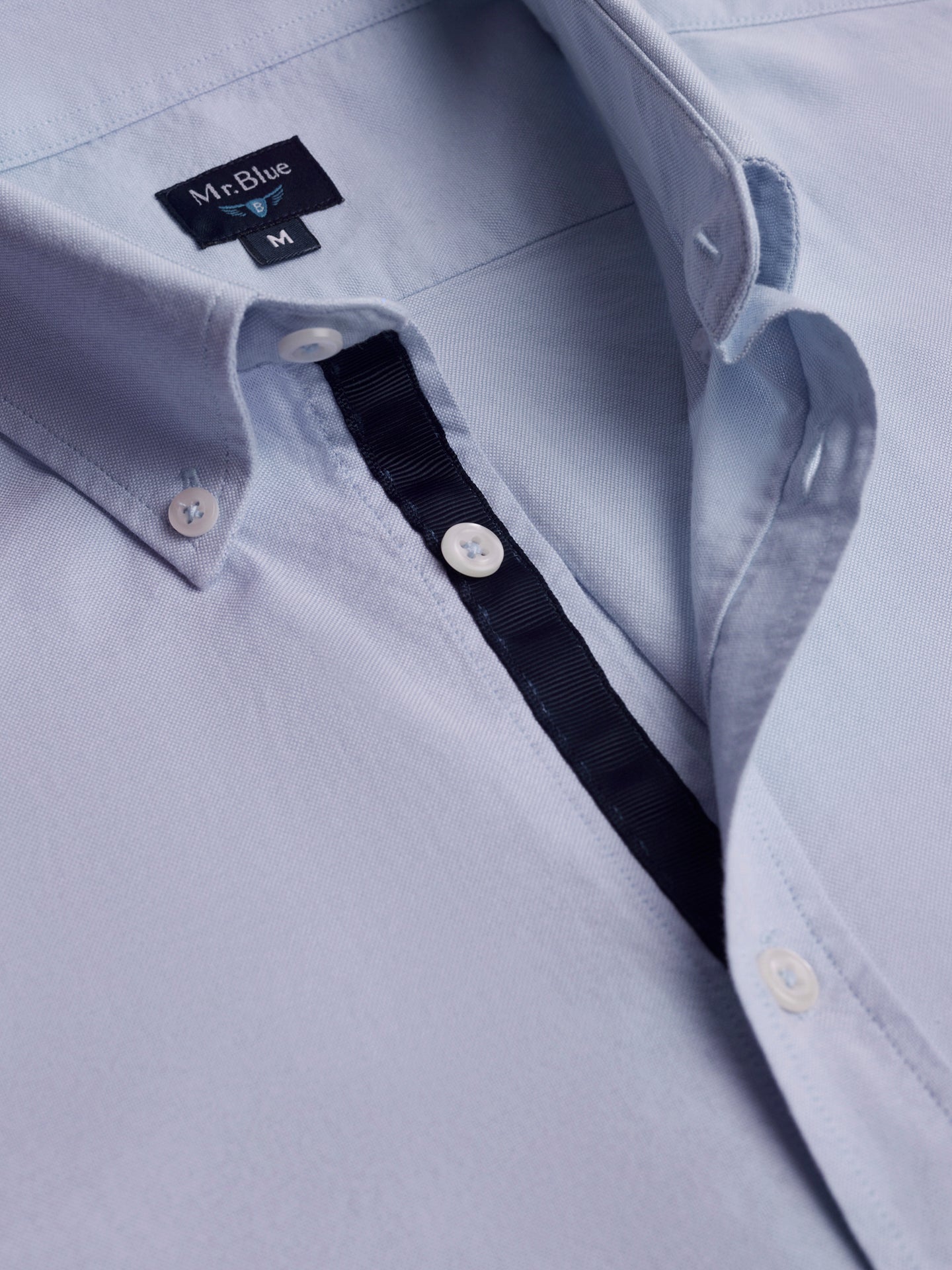 Camisa Regular Fit Oxford Azul Mr. Blue