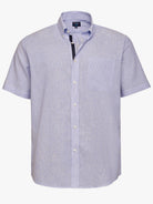 Camisa Regular Fit Linho Azul Mr. Blue